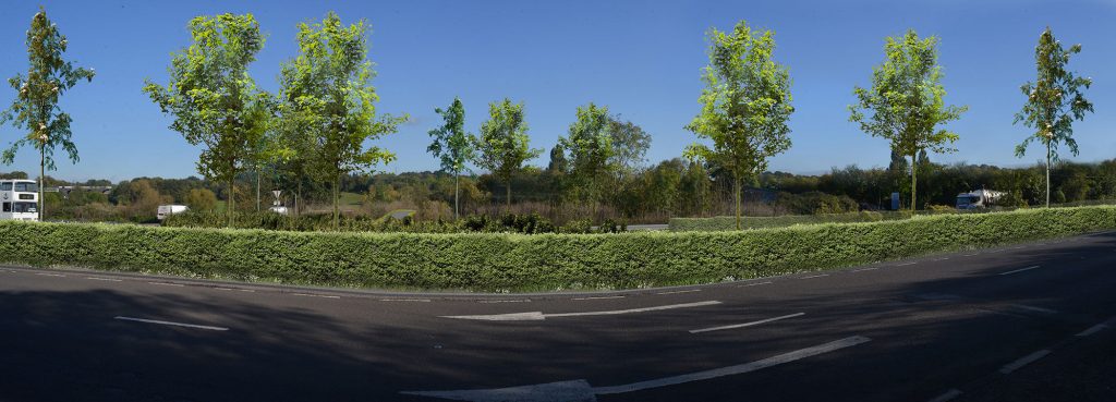 Photomontage project at Martin-Baker Aircraft Company Link Road (After)