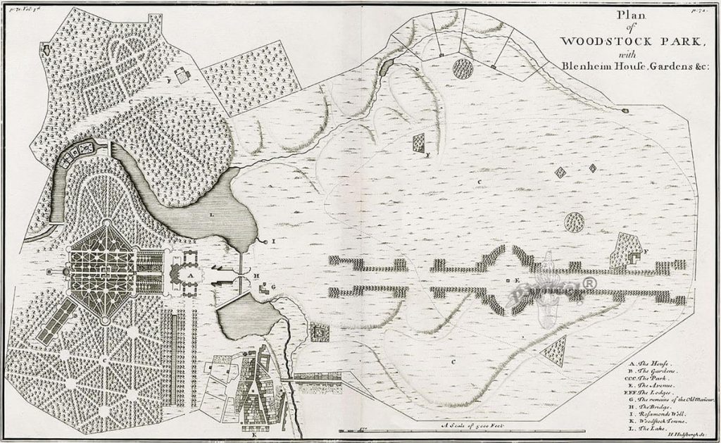 Colen Campbell's Blenheim Plan 1715