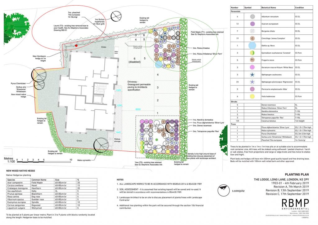 Image of Long Lane Landscape Design Plan
